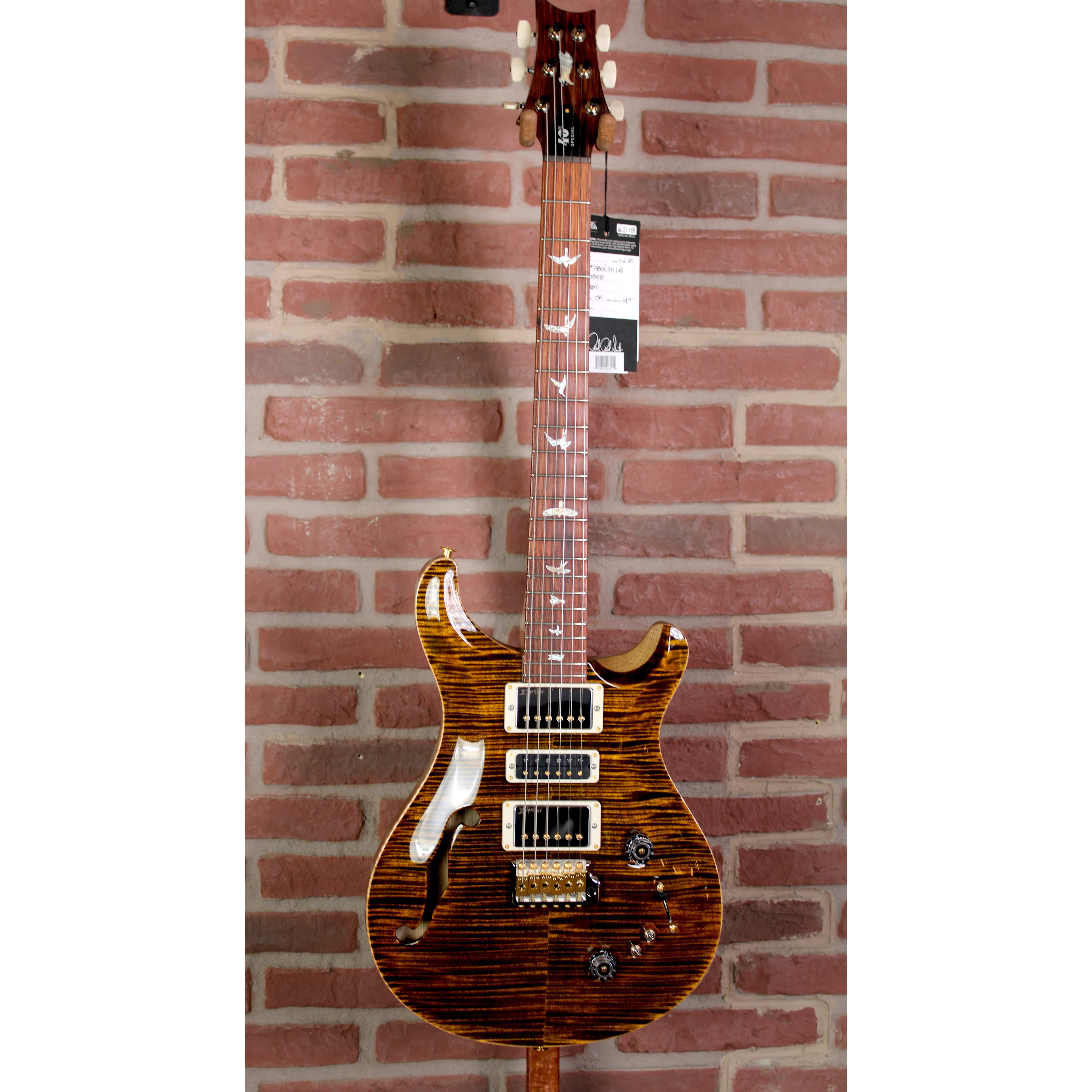 PRS 40th Anniversary Special Semi-Hollow Ltd Yellow Tiger Frontansicht