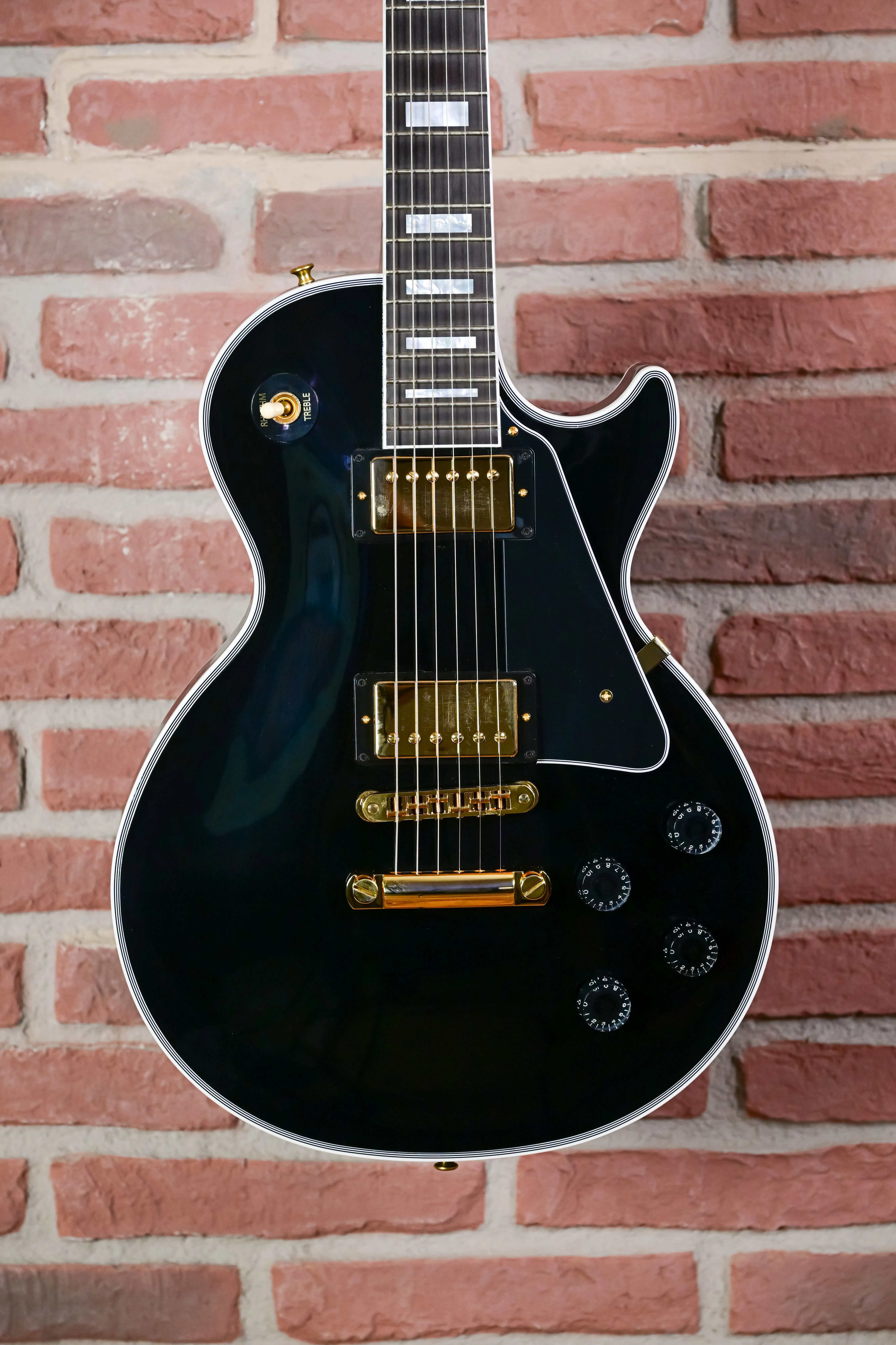 Les Paul Custom 25 1/2 Scale Ebony Gloss Gold Hardware