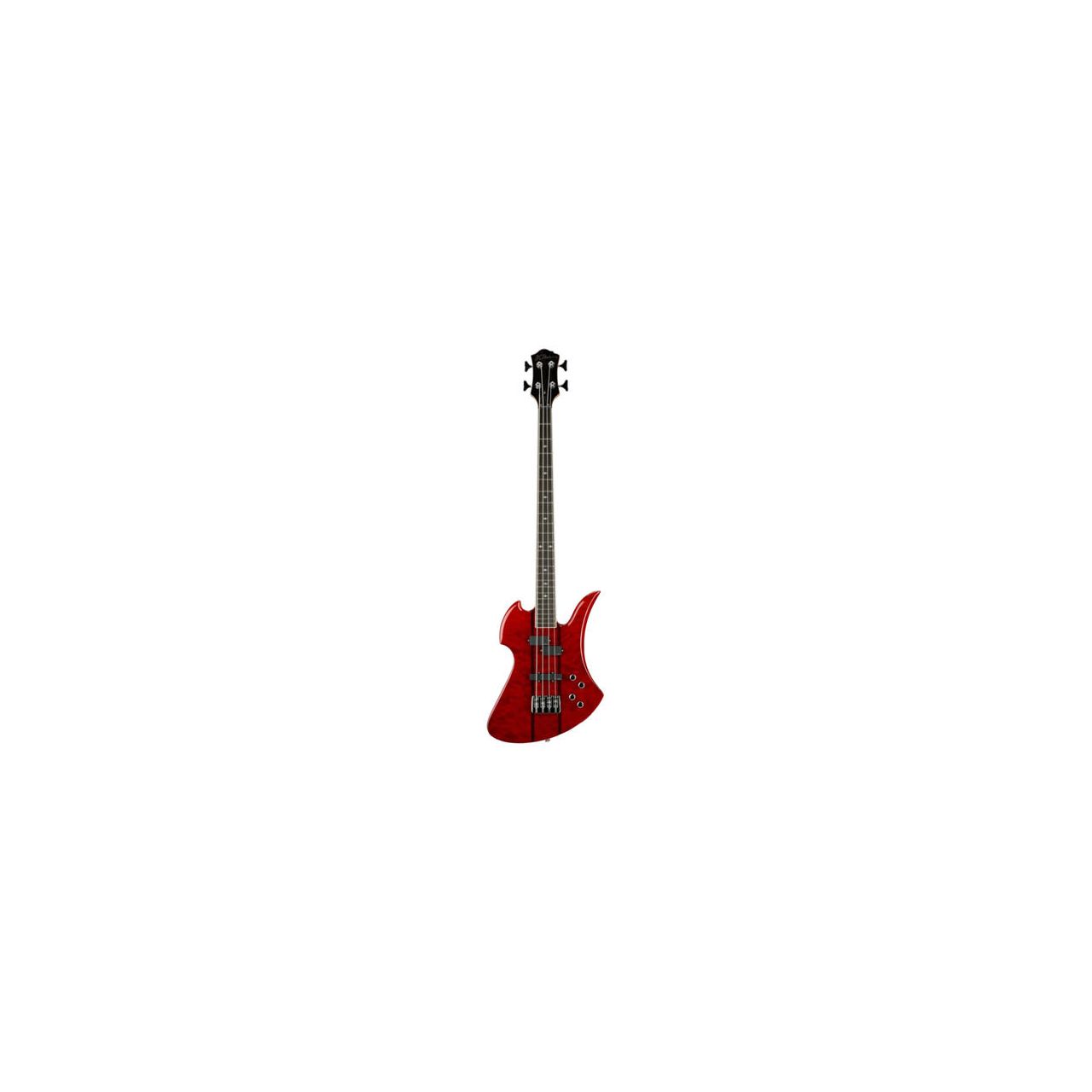 Heritage Classic Mockingbird Bass, 4-String - Quilted Maple Top, Transparent Red Heritage Classic Mockingbird Bass, 4-String - Quilted Maple Top, Transparent Red