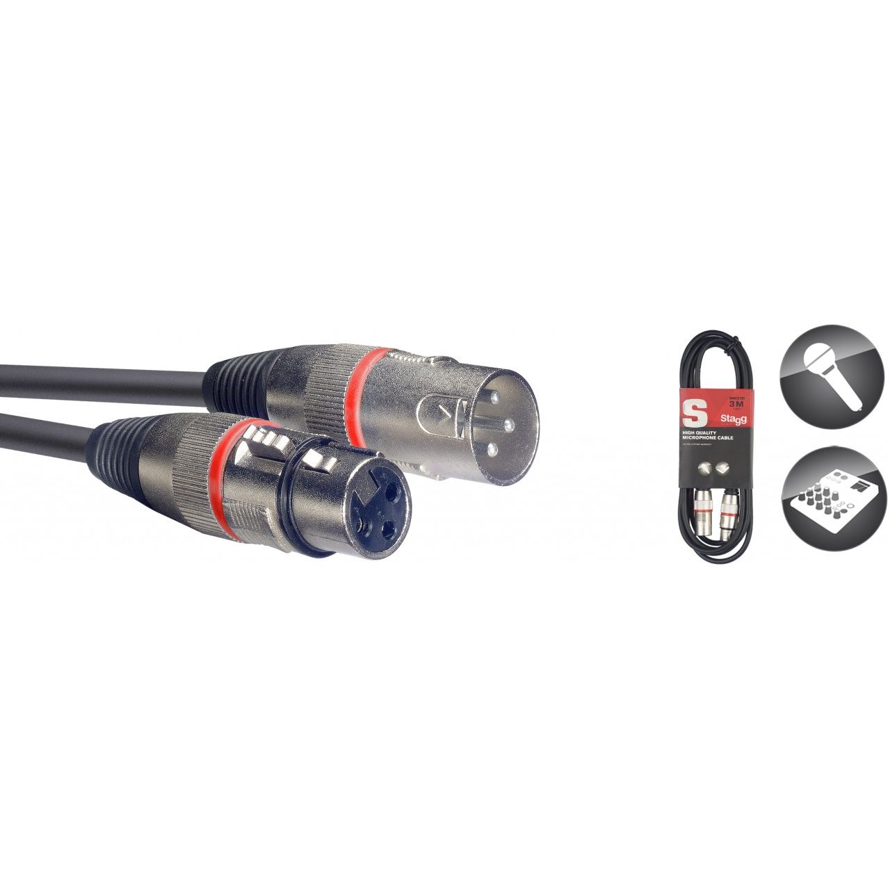 Mikrofonkabel XLR 1m