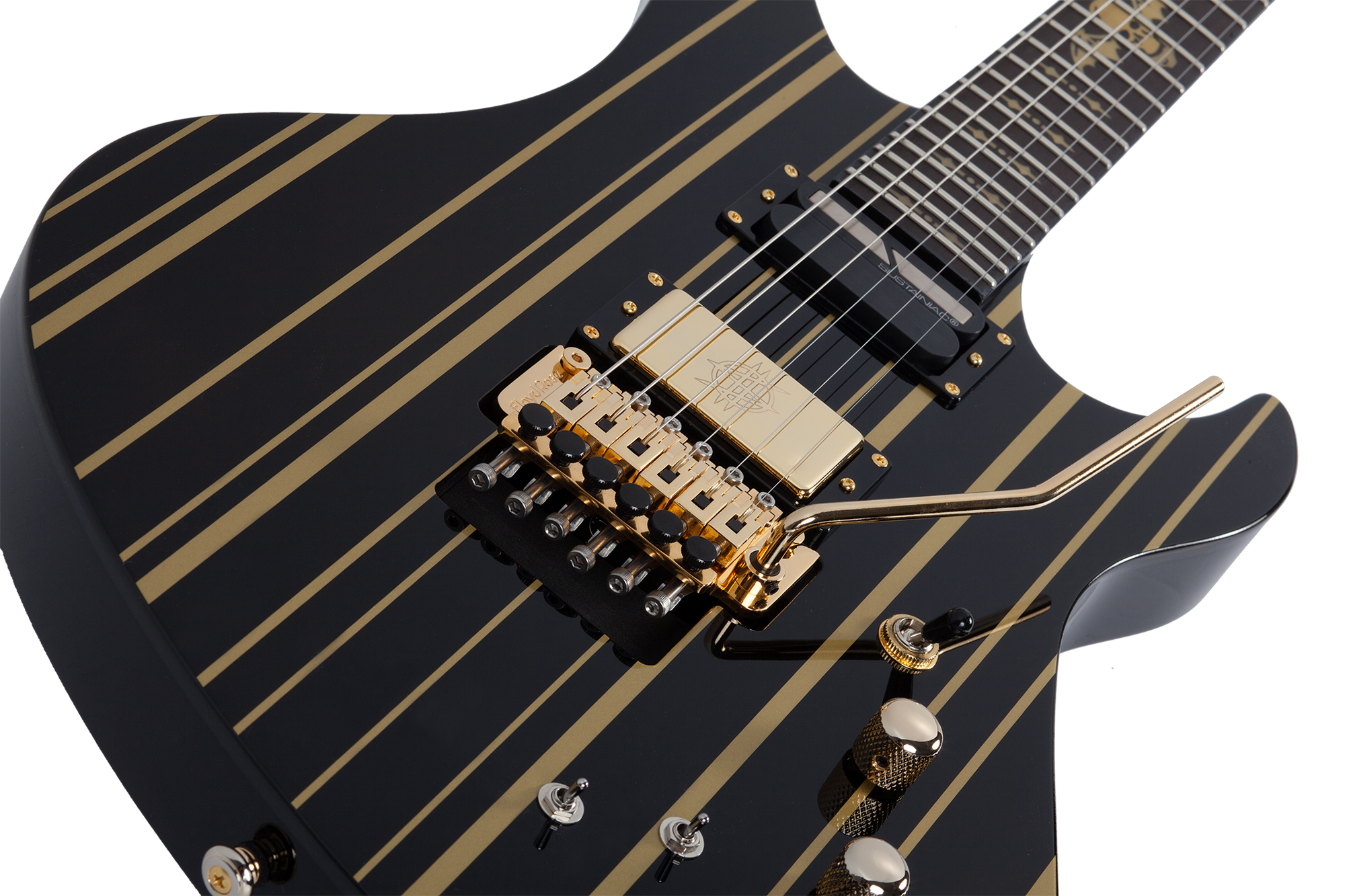 Synyster Gates Custom S Black/Gold Stripes