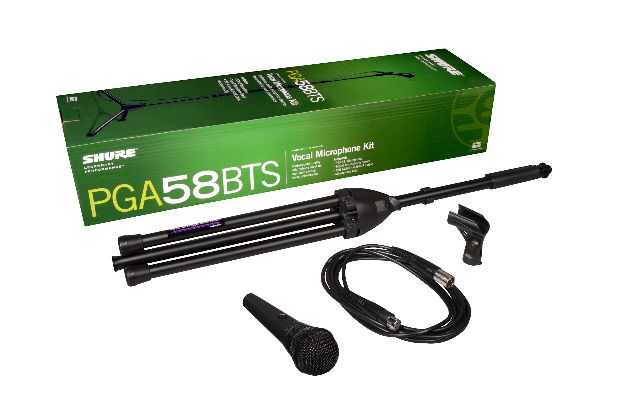 PGA58BTS Set inkl. XLR-Kabel + Mikrofonständer 
