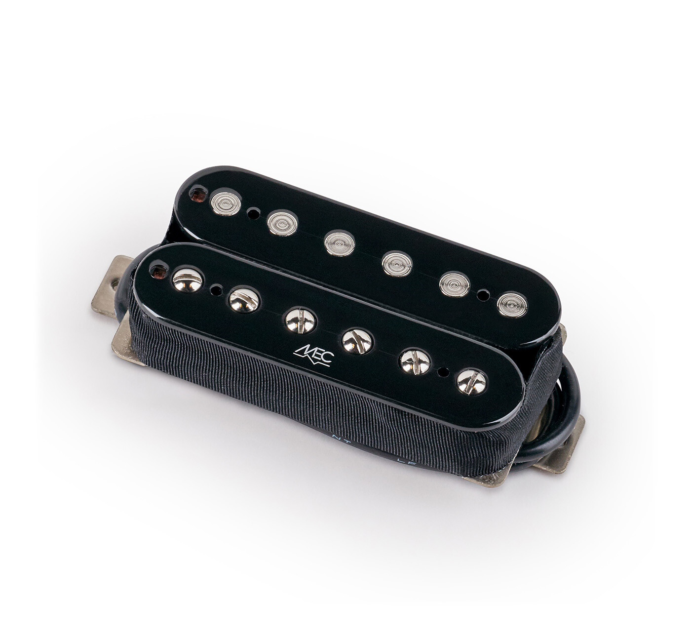 Modern Humbucker Guitar Pickup Open Bobbin Bridge - Black