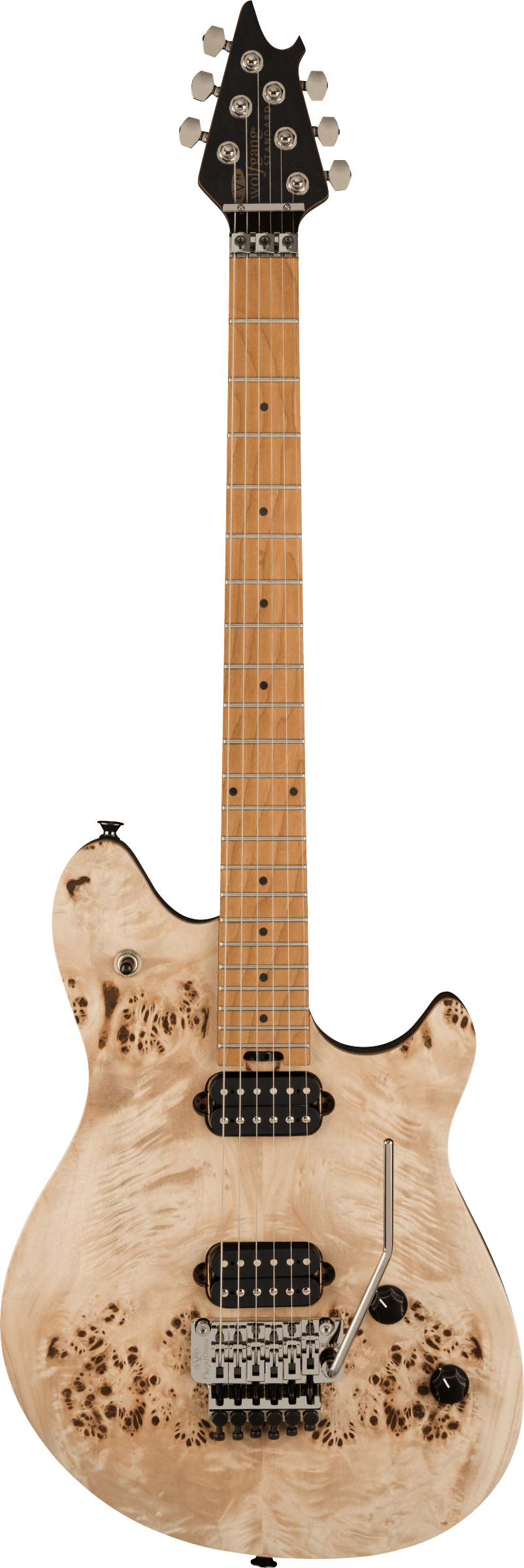 Wolfgang® WG Standard Exotic Poplar Burl, Baked Maple Fingerboard, Natural