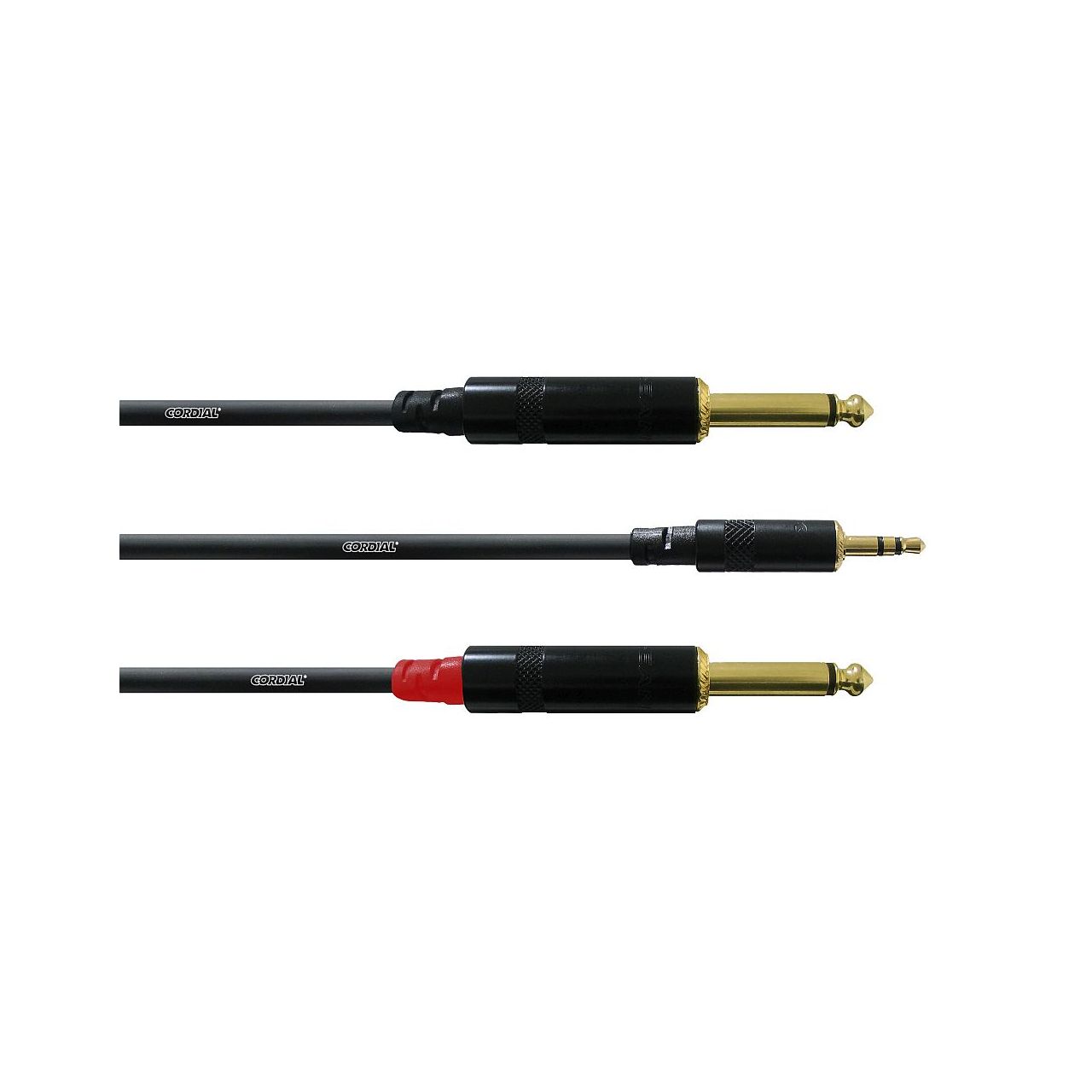 CFY 1,5 WPP Adapterkabel 1,5 m Klinke 3,5 mm stereo/2 x Klinke 6,3 mm
