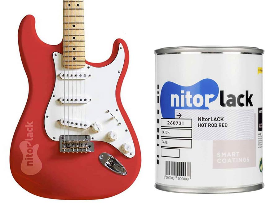 Nitrocelluloselack Hot Red - 500ml Dose