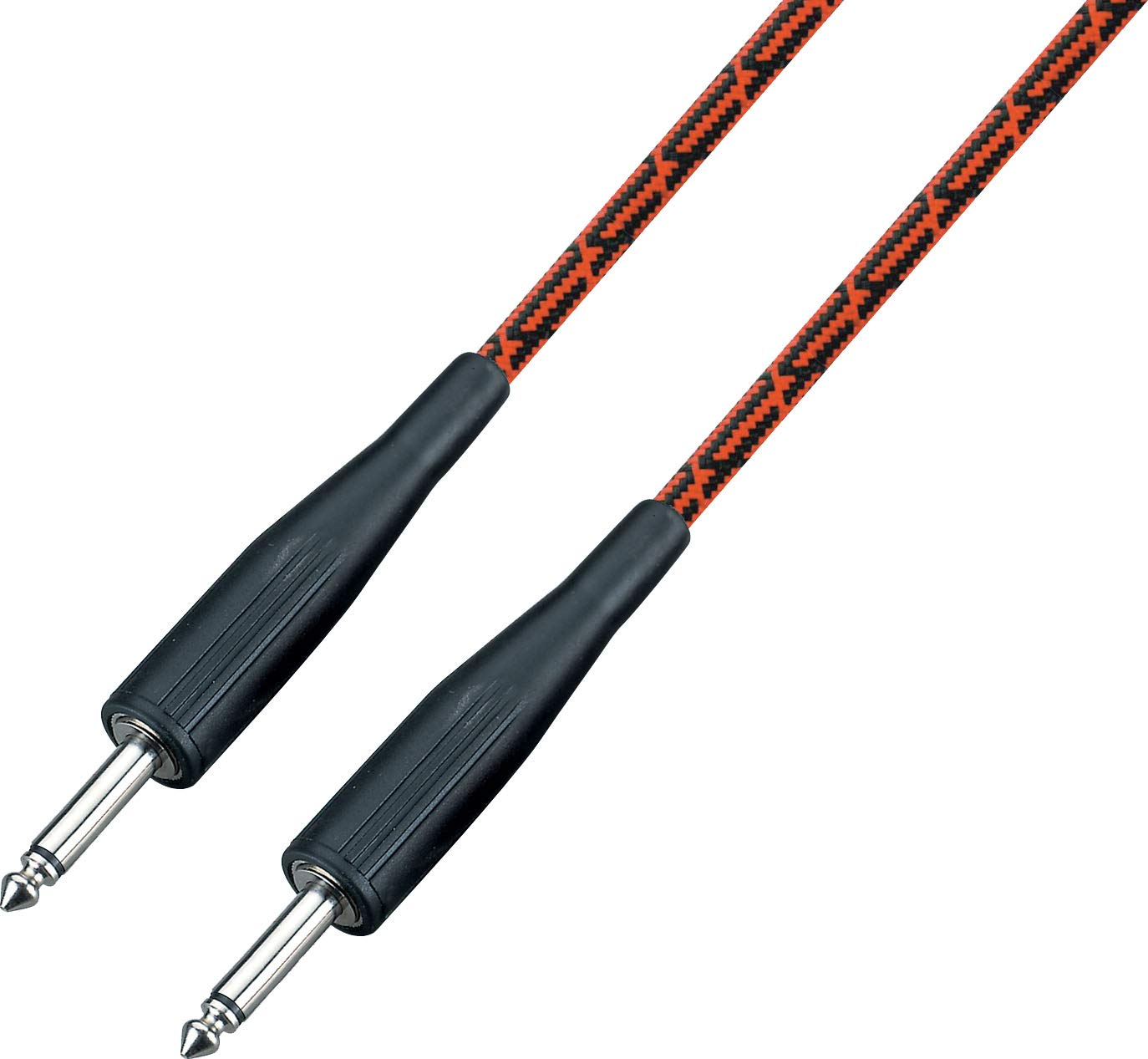 6m Vintage Gitarrenkabel - schwarz/rot