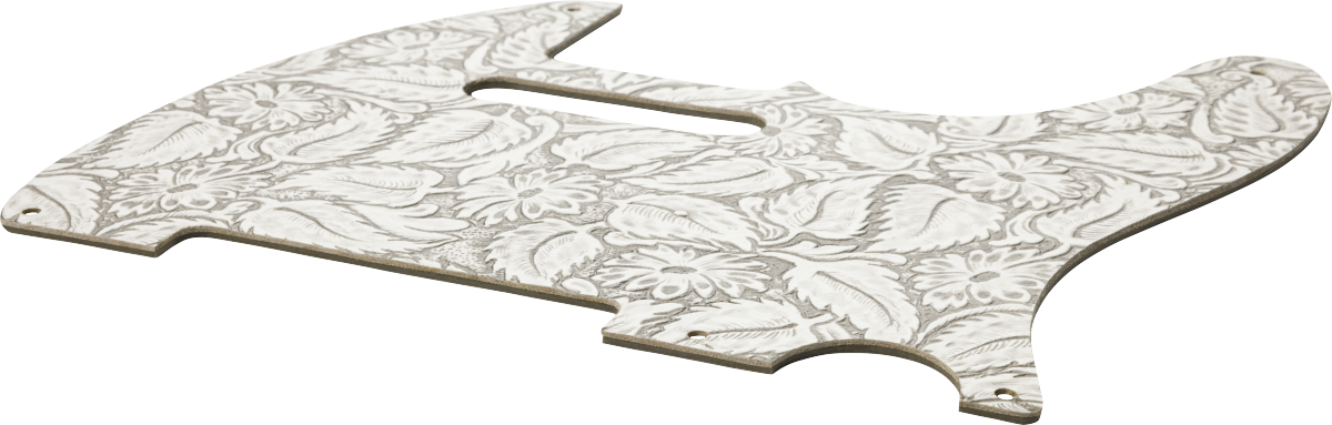 Waylon Jennings Leather Pickguard, Black