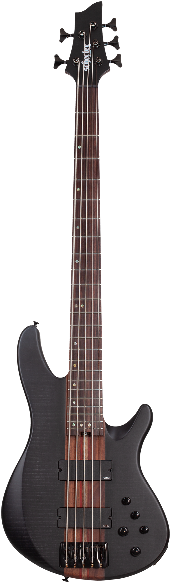 Charles Berthoud CB-5 See-Thru Black Satin E-Bass