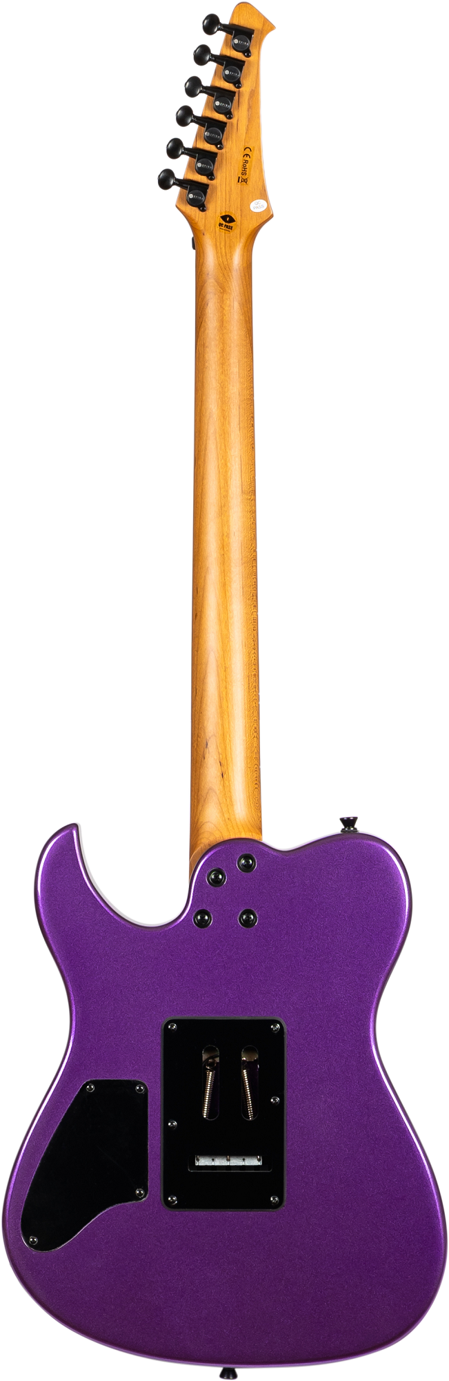 Rückseite der Spira T-420 PP mit geröstetem Ahornhals