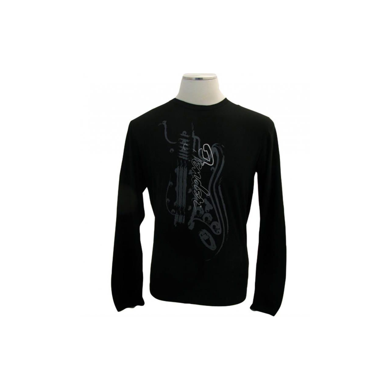 T-Shirt Longsleeve Painted Guitar, XXL "B-Stock - partiell ausgeblichen"