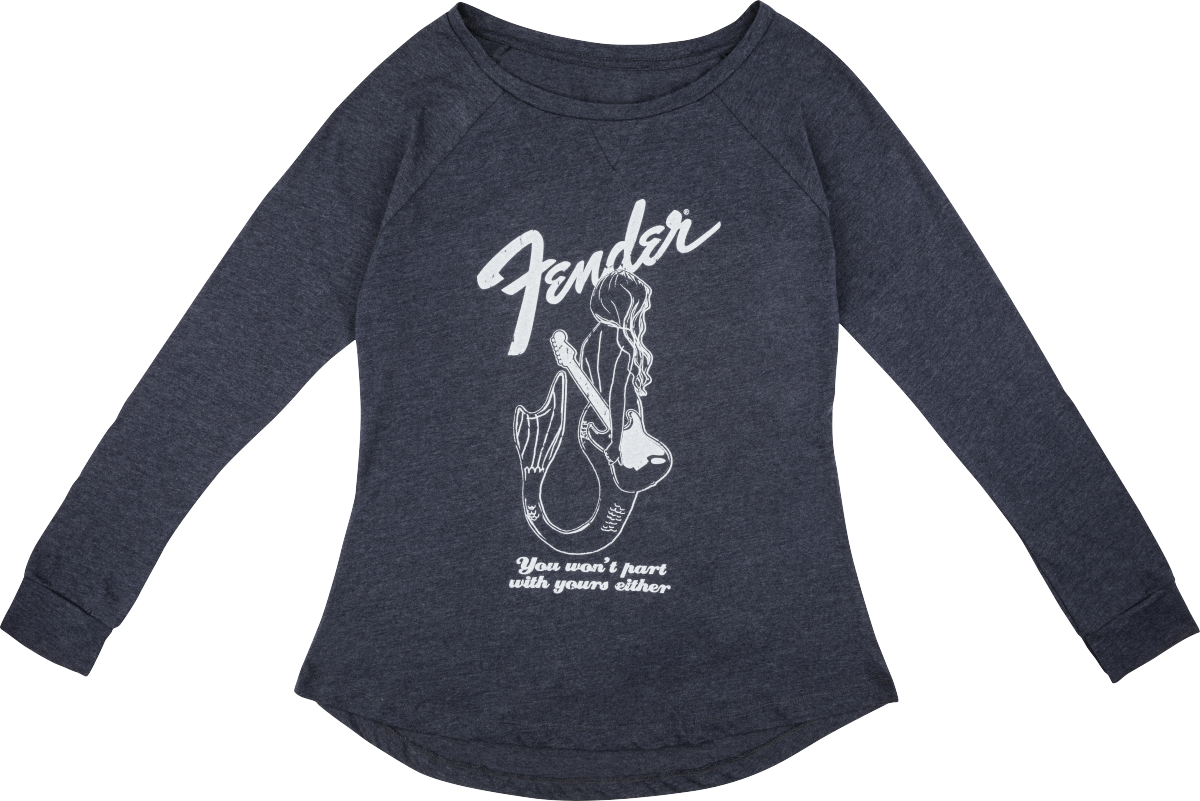 Mermaid Women's Long Sleeve, Navy, S