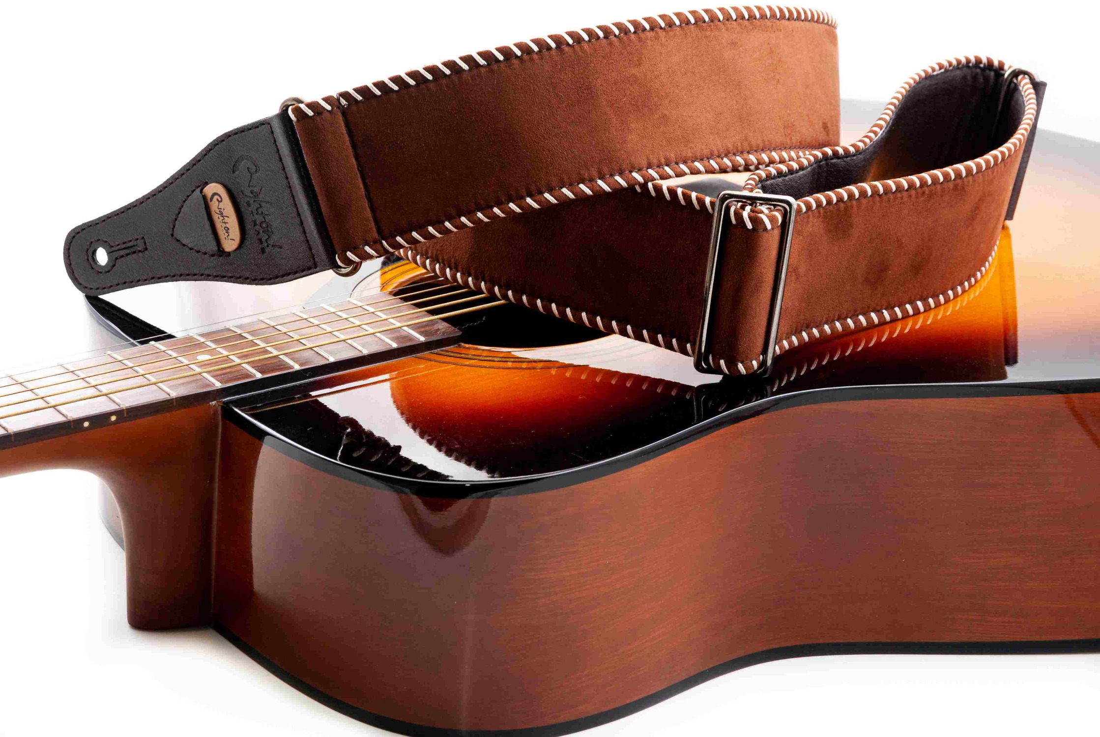 Yeehaw Light Brown Guitar Strap