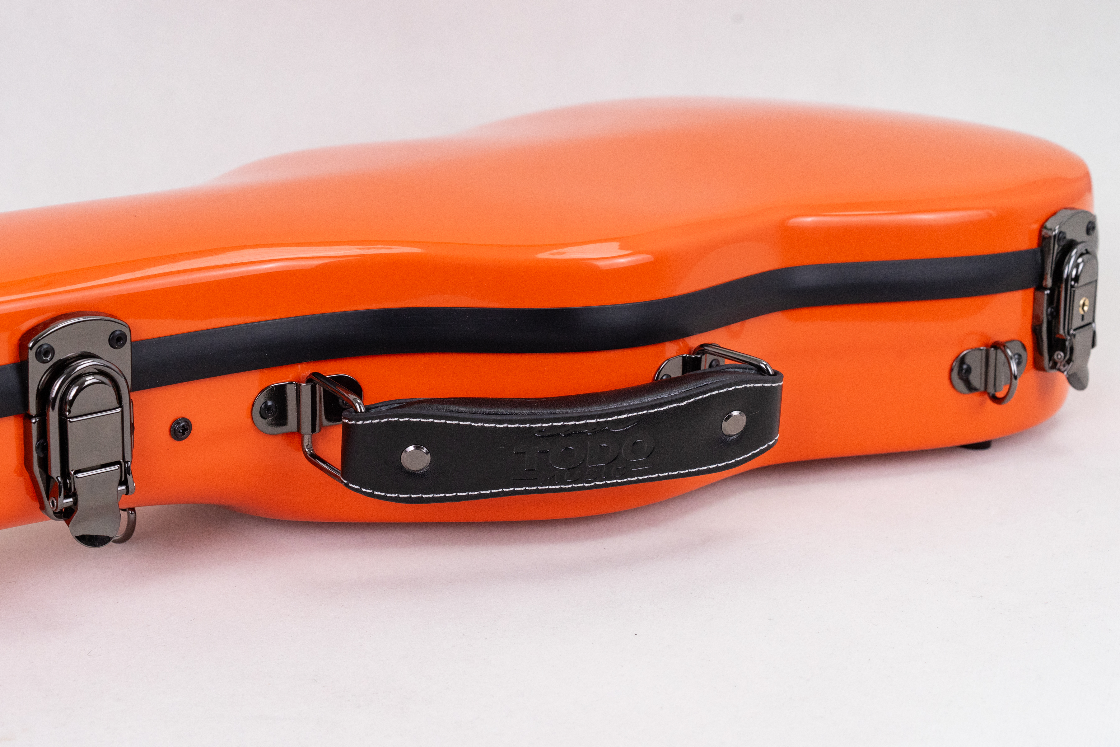 Premium Fiberglas Baritone Ukulele-Koffer Orange