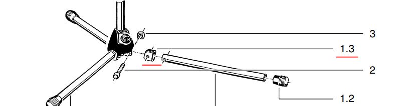 Gelenkstück -  Mikrostativ