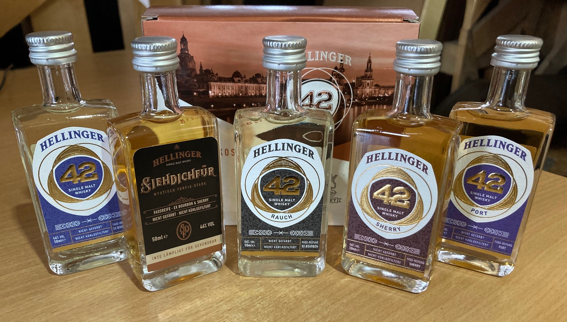 Probierset Whiskey 5 x 5cl Flaschen