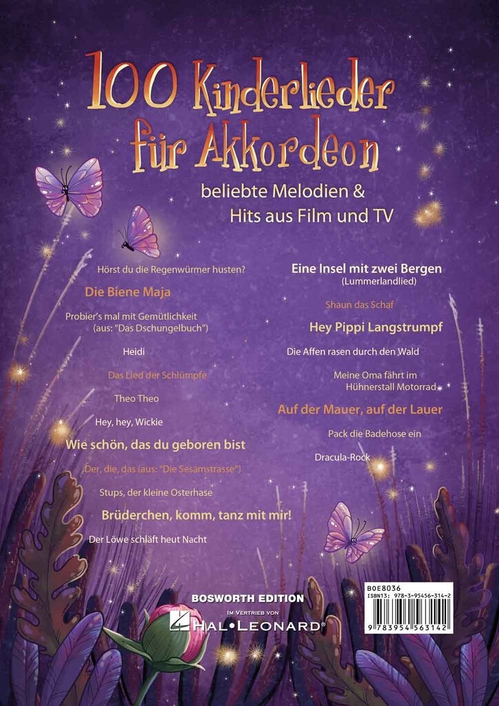 100 Kinderlieder für Akkordeon