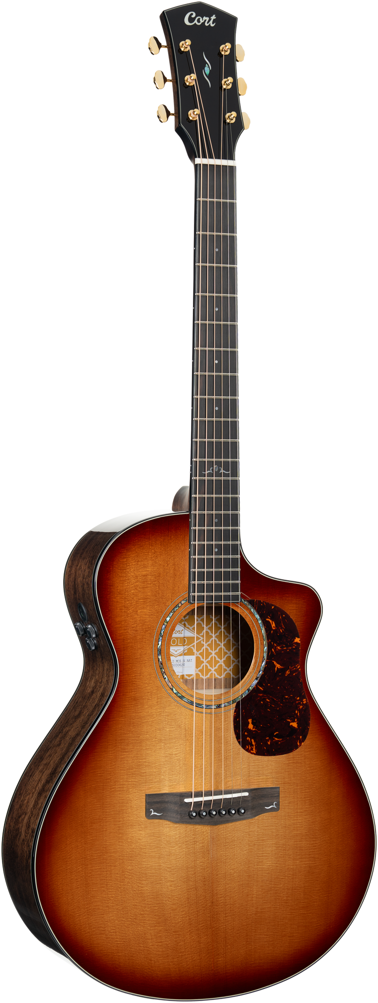 Gold MC6 Westerngitarre Light Burst