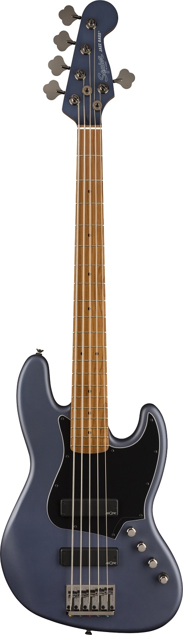 FSR Contemporary Active Jazz Bass® HH V, Roasted Maple Fingerboard, Midnight Satin
