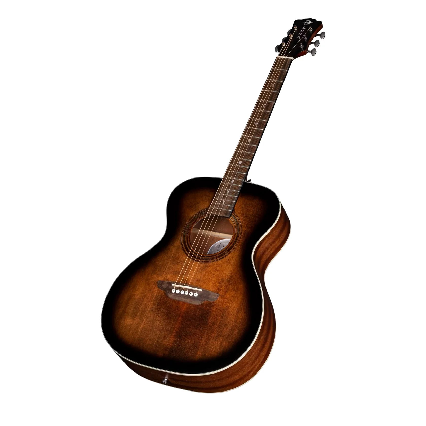 Art Vintage Folk Solid Top Distressed Vintage Brownburst