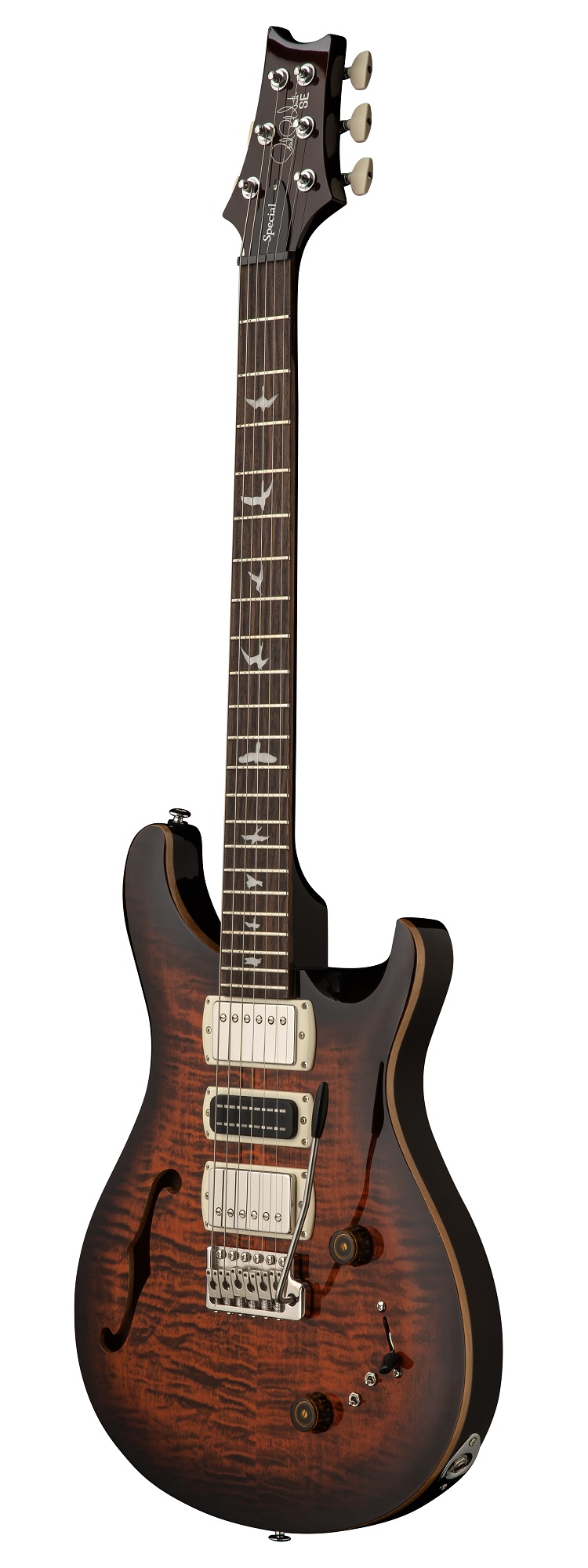 SE Special Semi-Hollow OB Orange Tiger Smokeburst