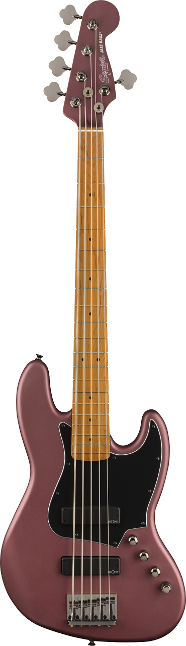 FSR Contemporary Active Jazz Bass® HH V Burgundy Satin