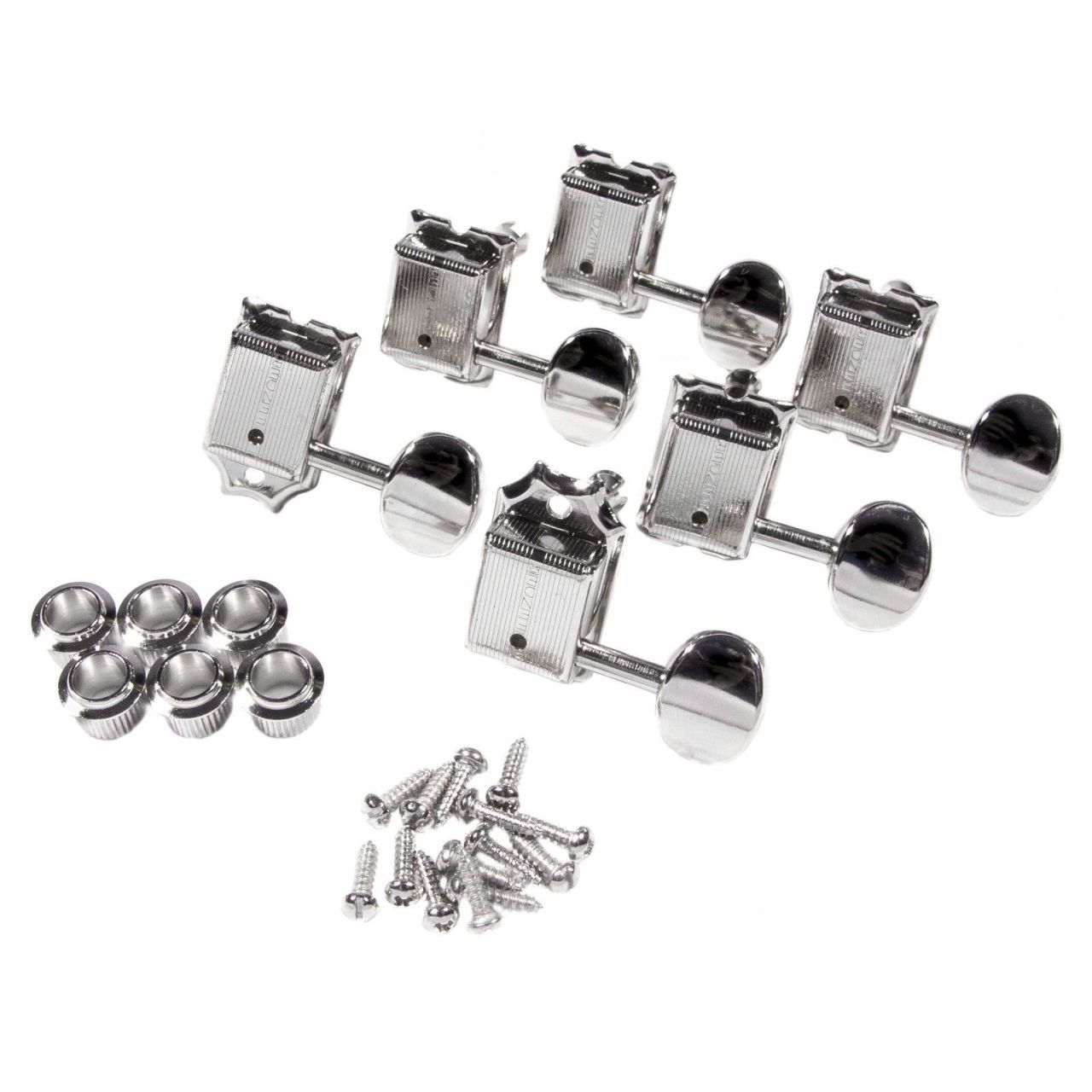 Pure Vintage Left-Handed Guitar Tuning Machines - Mechaniken für Linkshänder E-Gitarren nickel