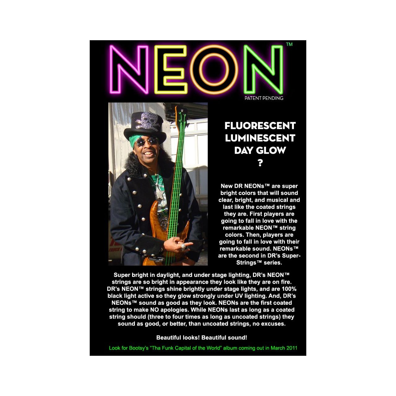 Hi-Def Neon Bass-Saitensatz Green 045-125
