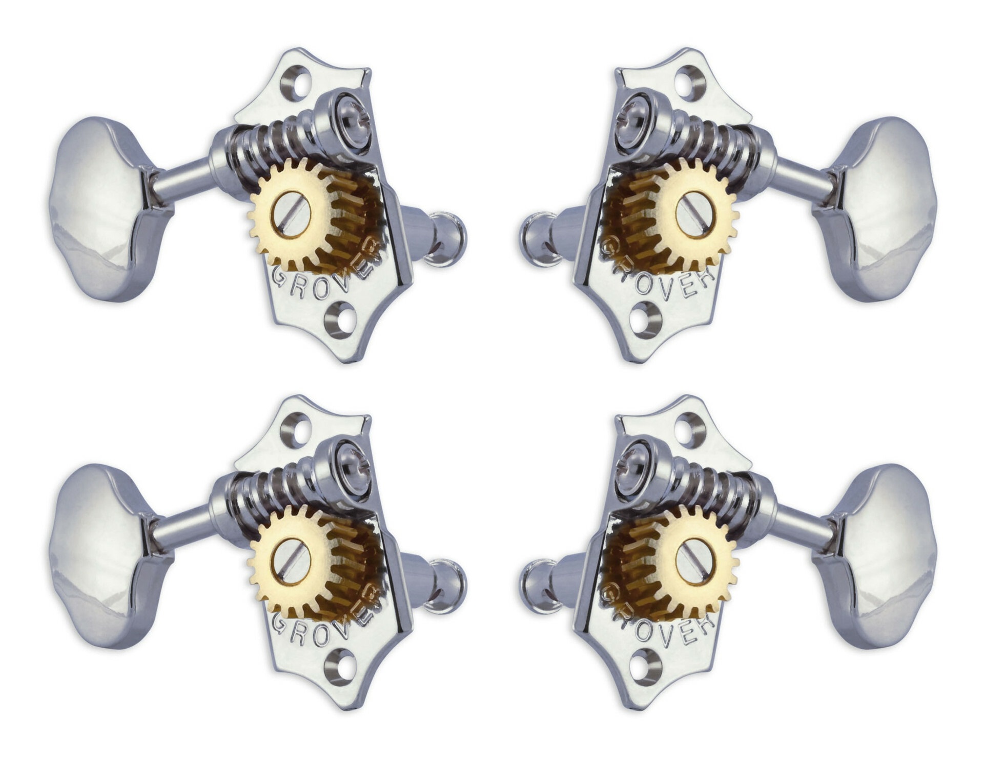 U98-18C Sta-Tite Geared Ukulele Pegs 4  pcs. Chrome