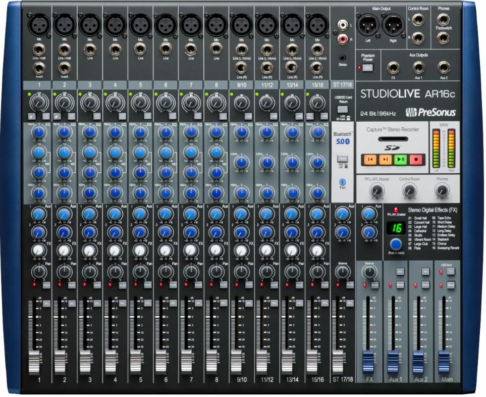 StudioLive AR16c Analog Mixer