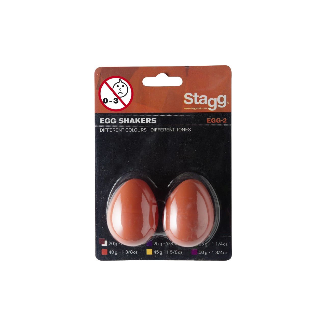 Egg Shaker 2er Pack orange