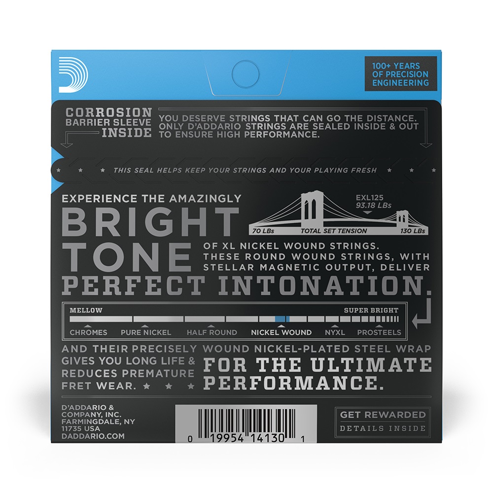 EXL125 009"-046" - Super Light Top/Regular Bottom