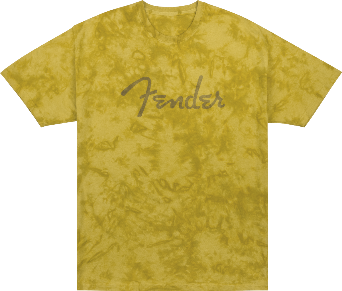 Spaghetti Logo Tie-Dye T-Shirt, Mustard, S