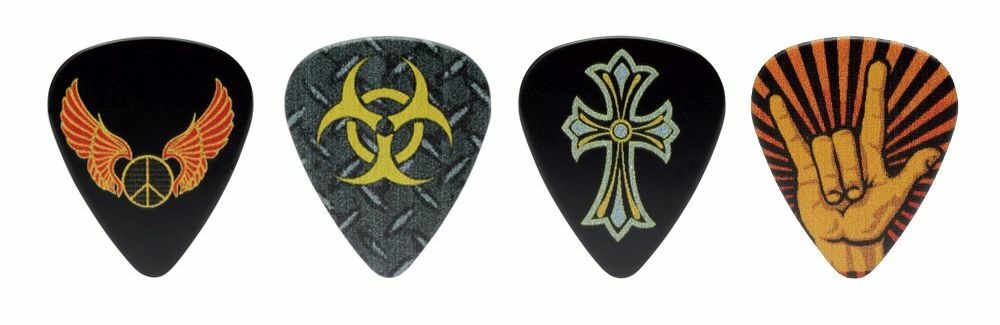 Cool Plecs "Heavy Metal" - 351 Shape (RPHMH), 12 pcs Assorted Pick Pack, 0.96 mm