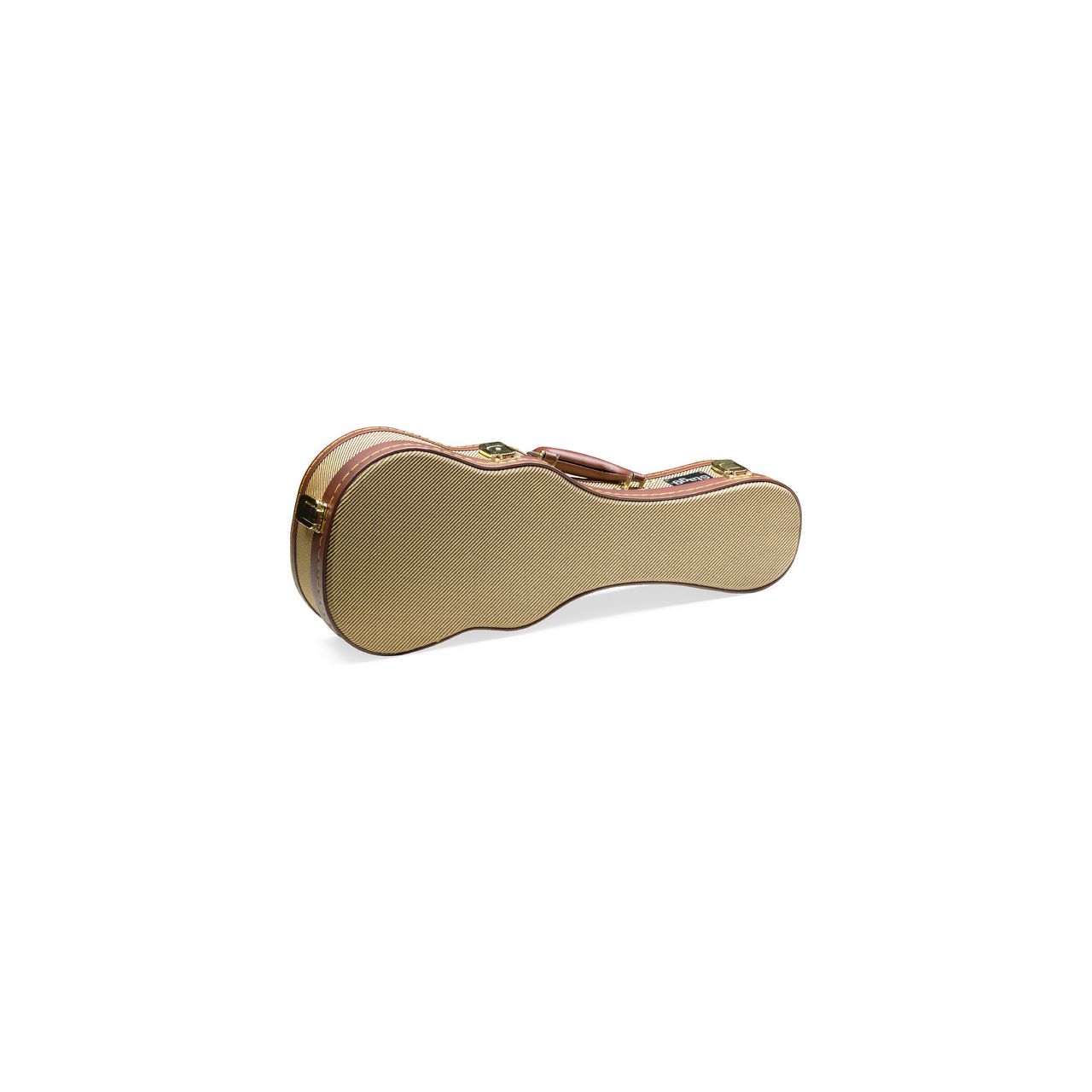 GCX-UKS GD Gold Tweed Deluxe-Koffer für Sopran-Ukulele