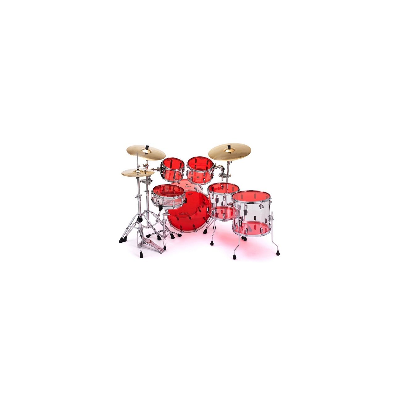 14" Colortone rot Emperor Clear