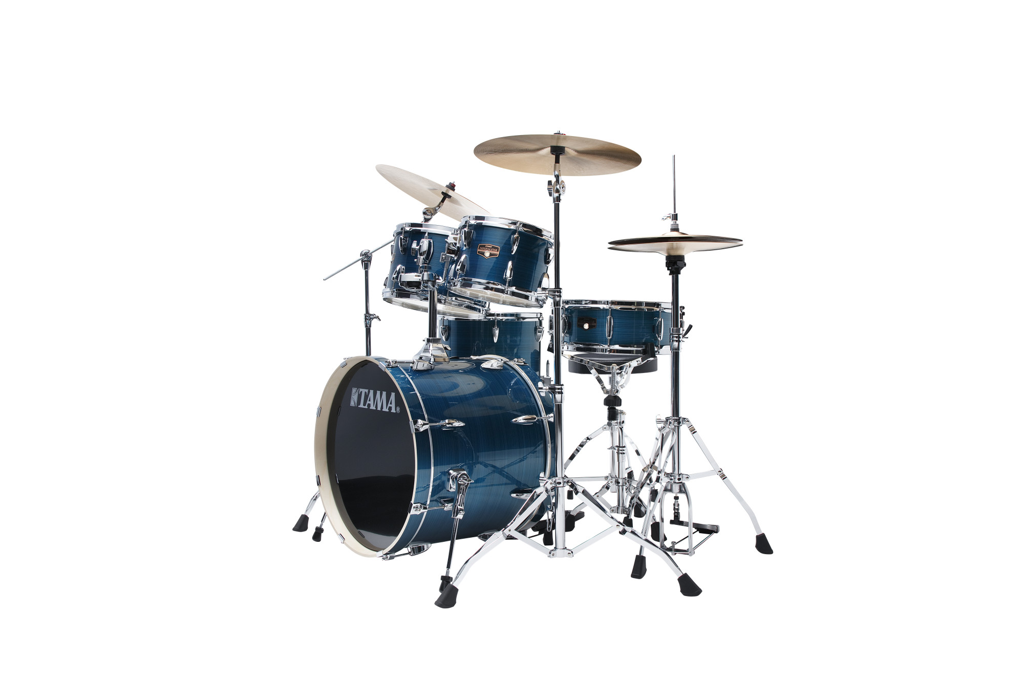 IP50H6W Imperialstar Drum Set 5 teilig - Hairline Blue + Hardware