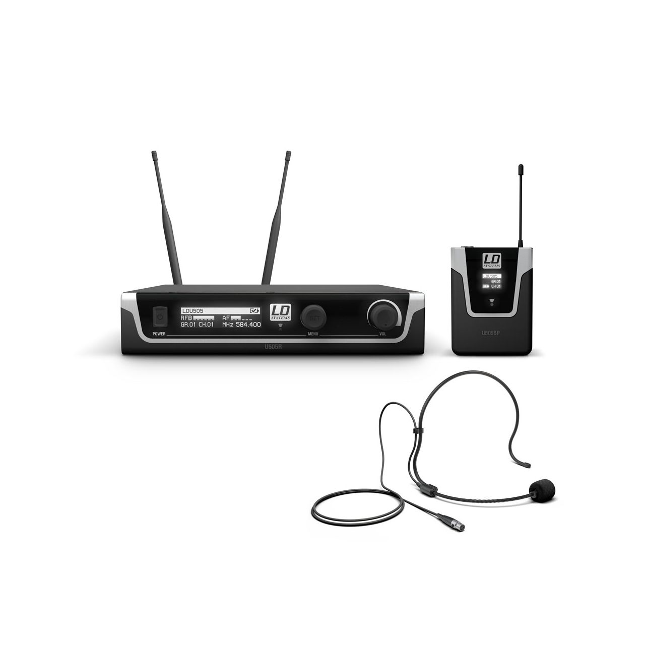 LD Systems U505 BPH - Funkmikrofon System mit Bodypack und Headset