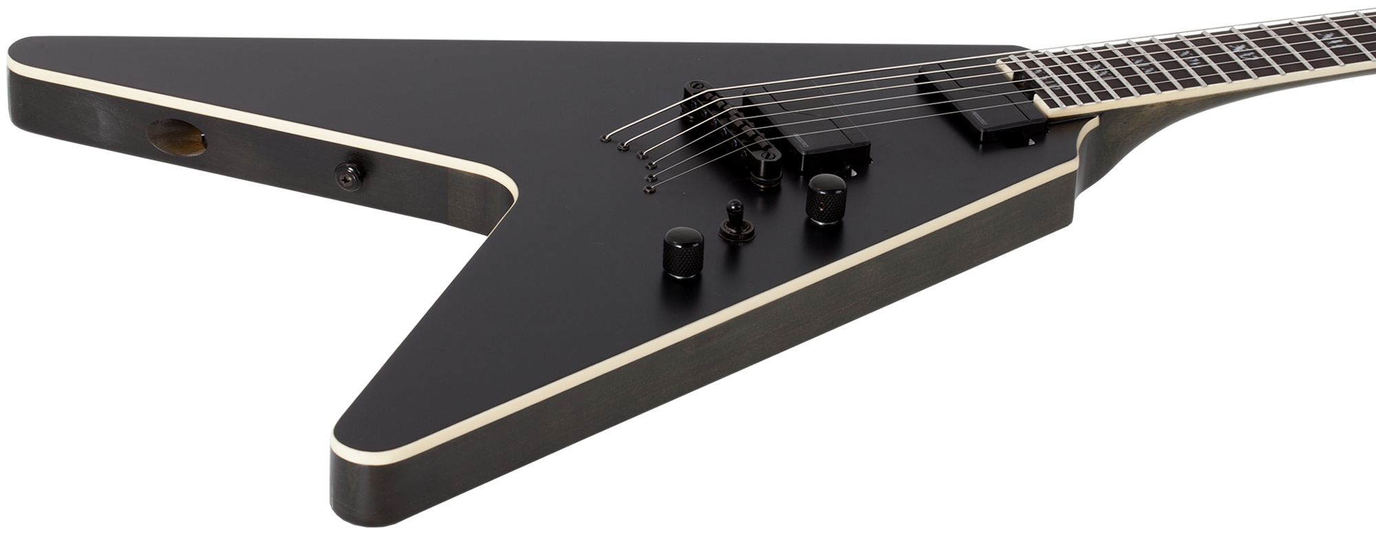 SLS Elite V-1 Evil Twin Satin Black E-Gitarre