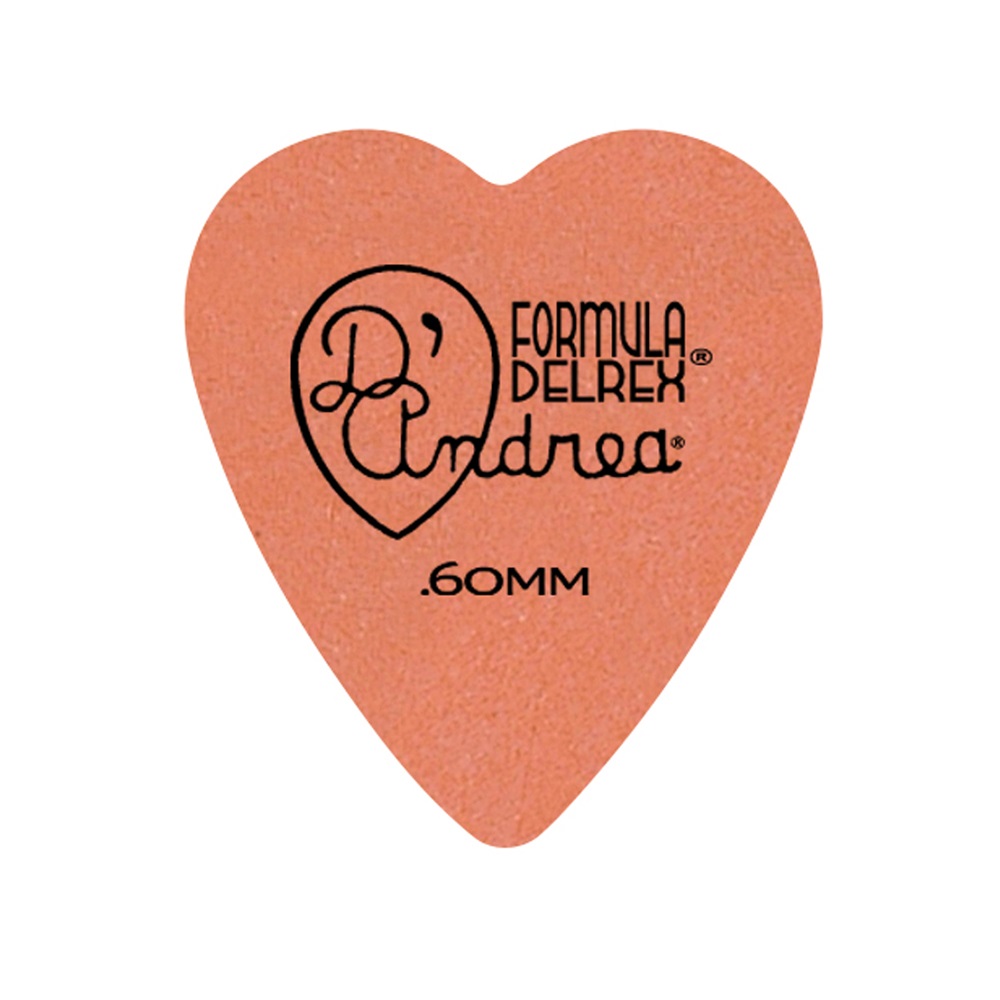 Formula Delrex Picks - 323 Shape (RD323 .60TM), 72 pcs Refill Bag, 0.60 mm, Orange