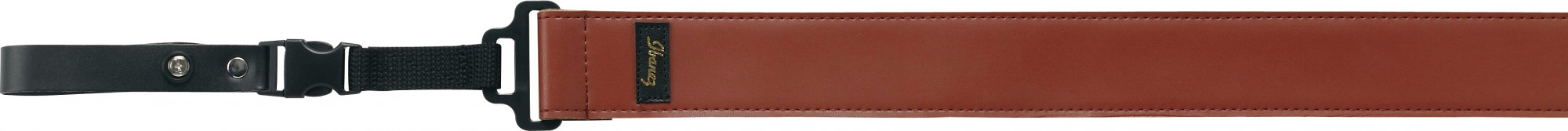 GSQ501-BR Gitarrengurt Leder Braun