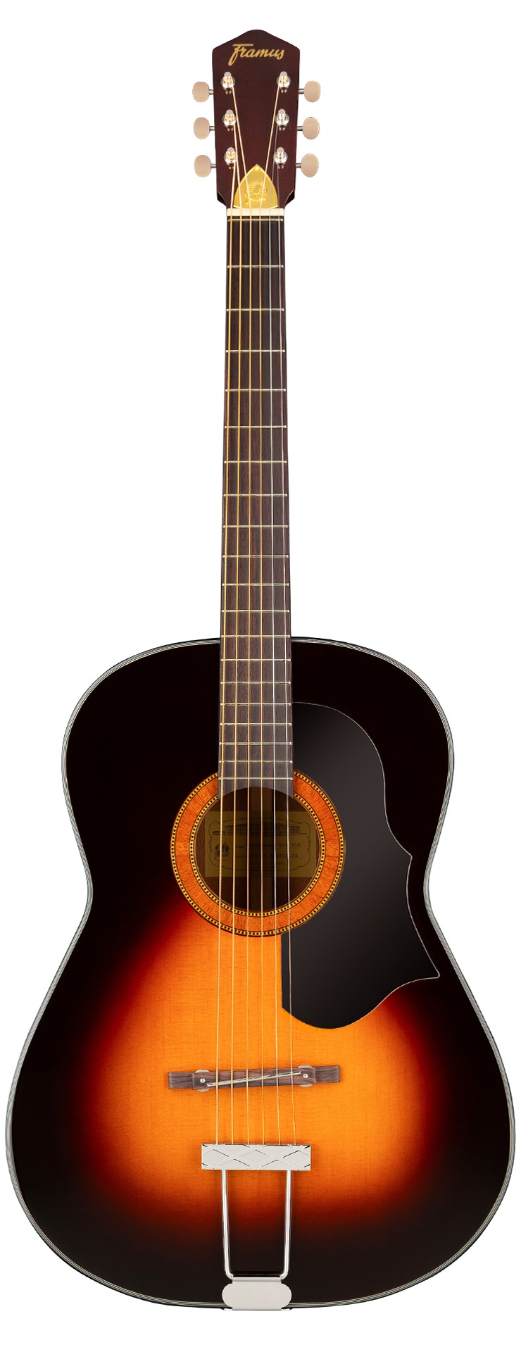 Vintage 05/024 Hootenanny 6-String, Vintage Sunburst Satin, Case