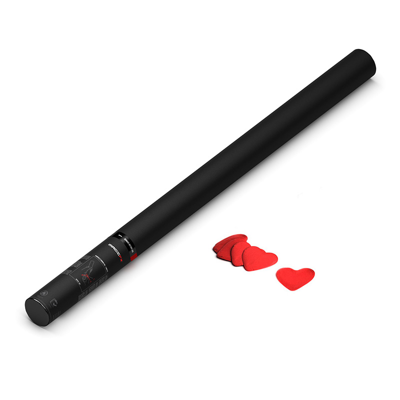 Handheld Cannon PRO Confetti Red Hearts 80cm