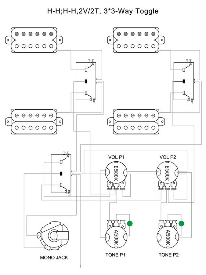 Double-Neck-Style E-Gitarren-Bausatz