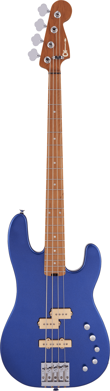 Pro-Mod San Dimas® Bass PJ IV, Caramelized Maple Fingerboard, Mystic Blue