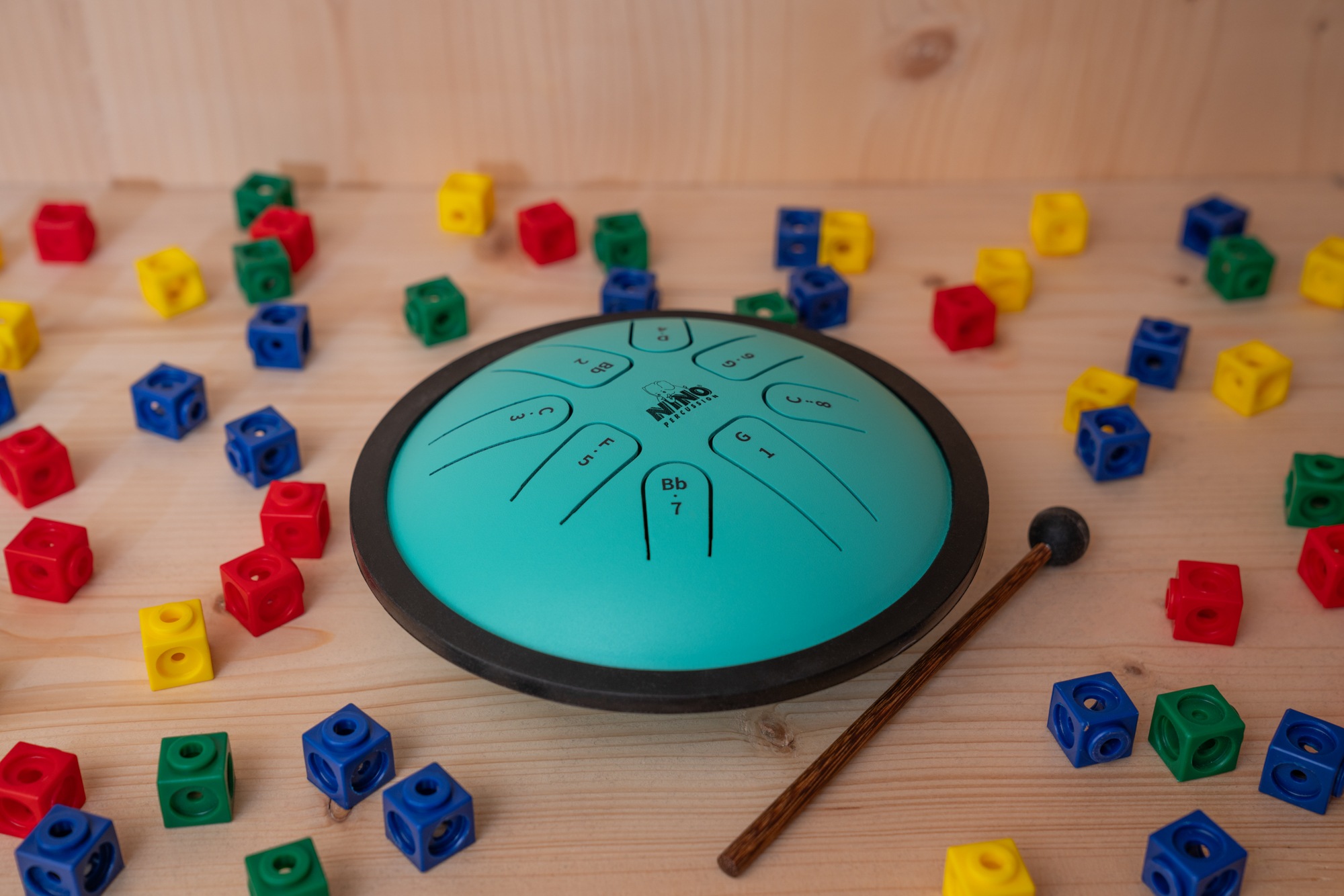 Steel Tongue Drum Mint Green – Klanginstrument für Kinder