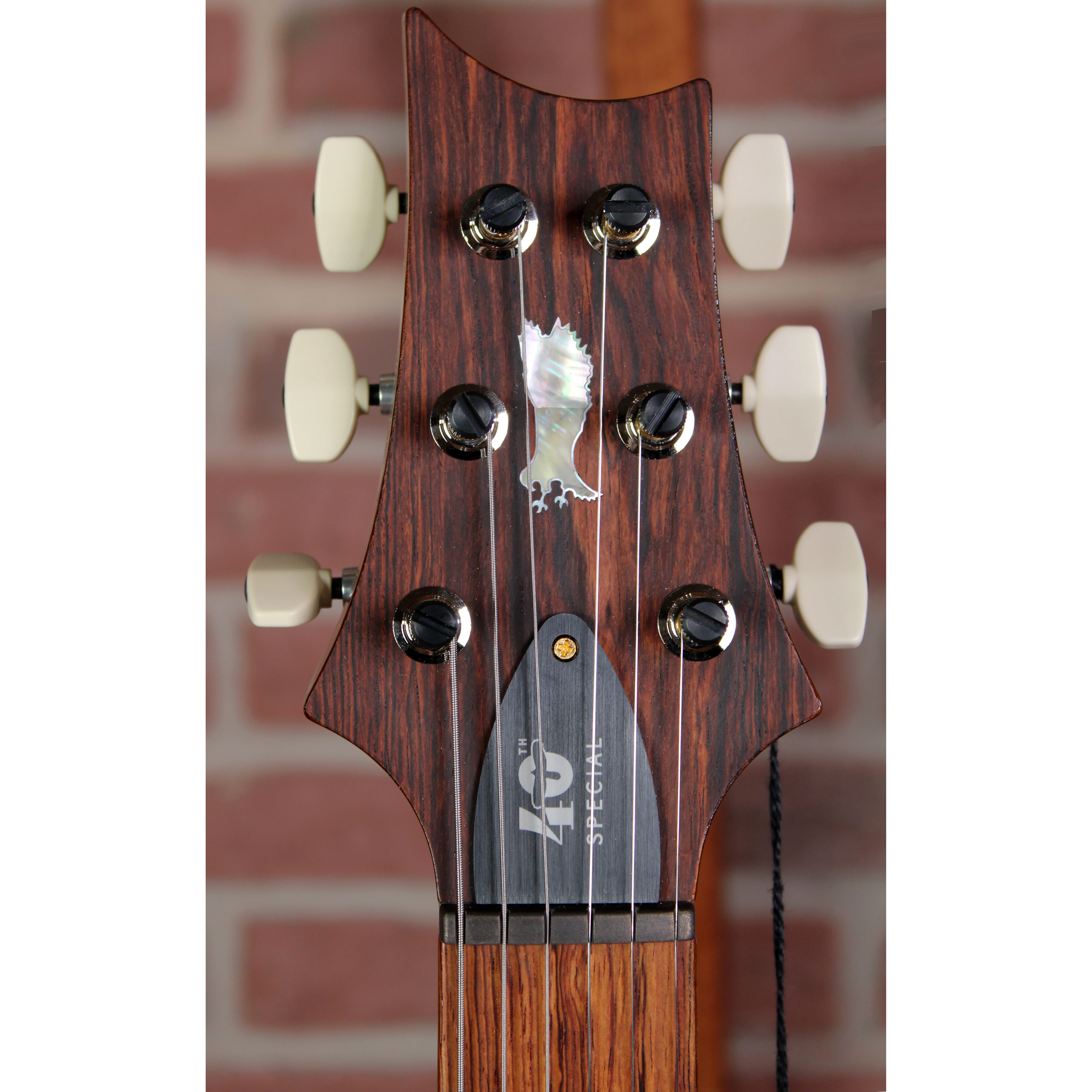 PRS 40th Anniversary Special Semi-Hollow Ltd Yellow Tiger Bird-Inlays auf Palisandergriffbrett