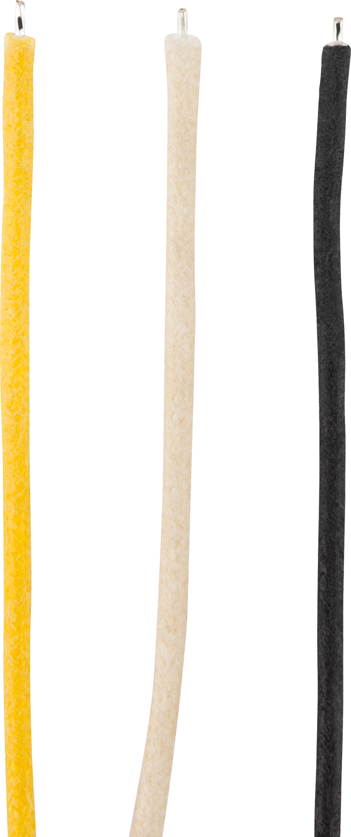 Pure Vintage Cloth Wire 22 AWG Black White Yellow 10'