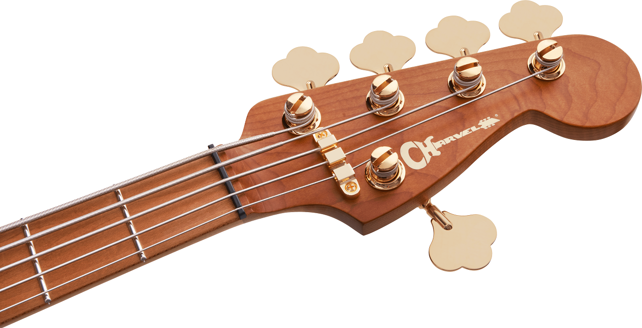 Pro-Mod San Dimas® Bass JJ V, Caramelized Maple Fingerboard, Candy Apple Red