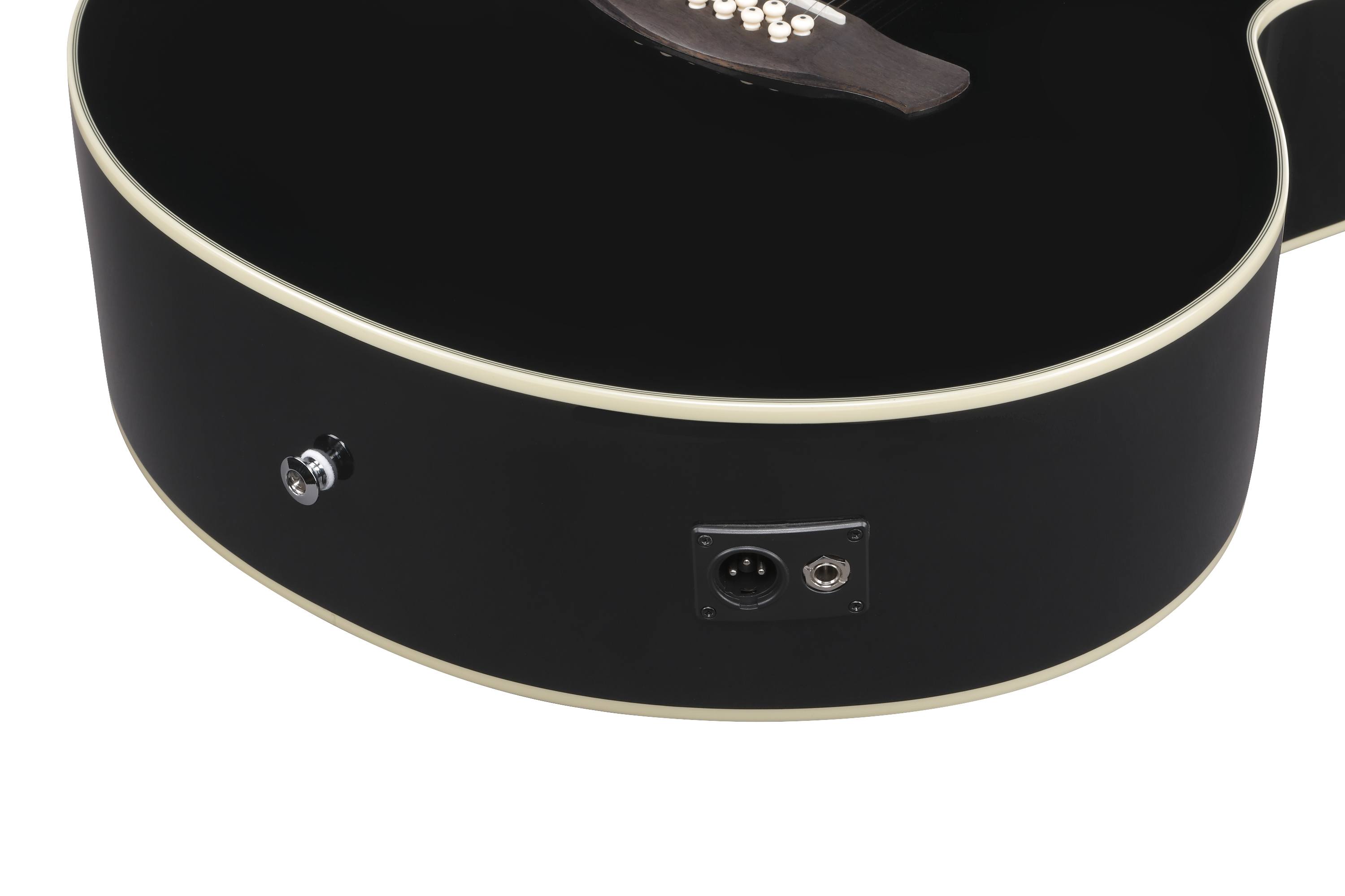 AJ7012M1E-BK 12-string Westerngitarre Black High Gloss